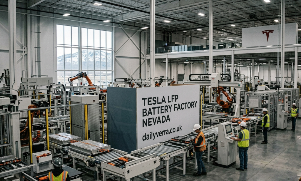 tesla lfp battery factory nevada