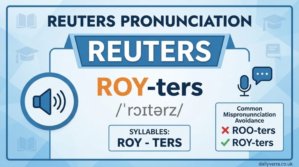 Reuters Pronunciation