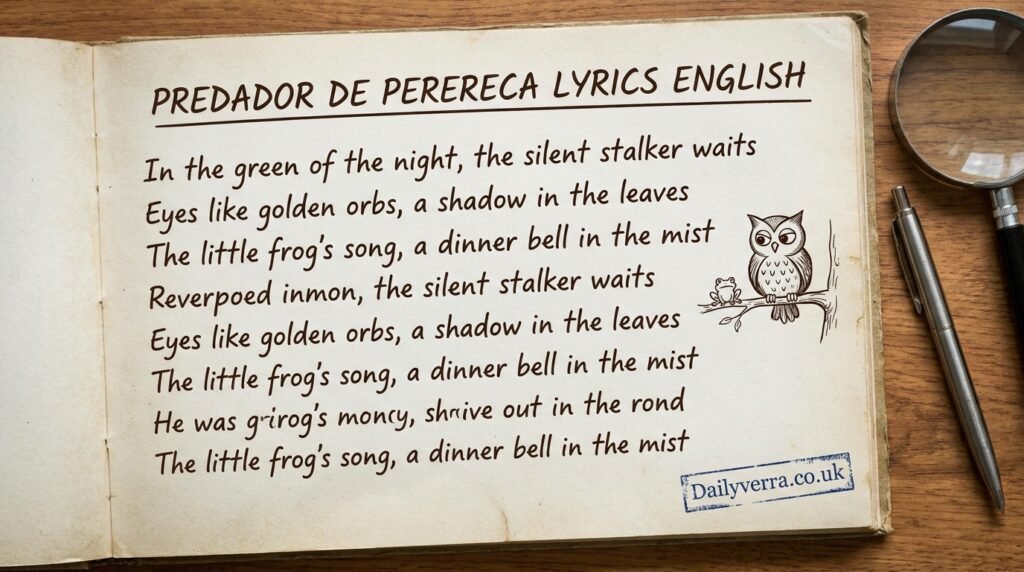 Predador de Perereca Lyrics English